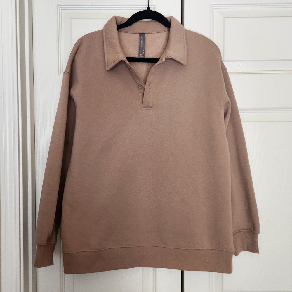 Casual Tan Sweatshirt